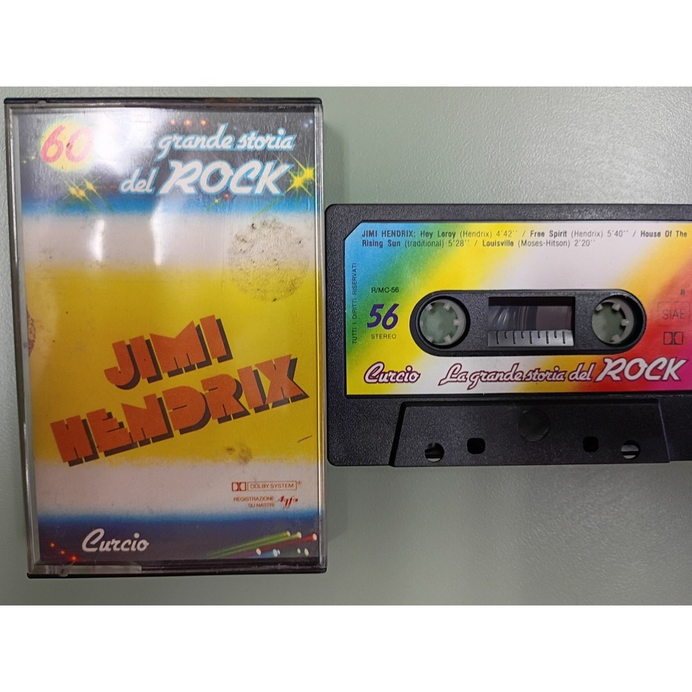 Jimi Hendrix La Grande Storia Del Rock Cassette Tape Curcio R/MC-56 Italy Import